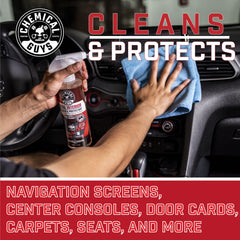 Chemical Guys Total Interior Cleaner cleans fabric and carpet fibers effectively