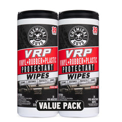 Chemical Guys VRP wipes canister front view for on-the-go interior detailing