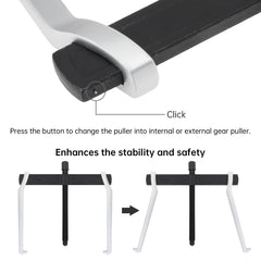 ChgImposs damage-free removal for pulleys, flywheels, and brake drums.