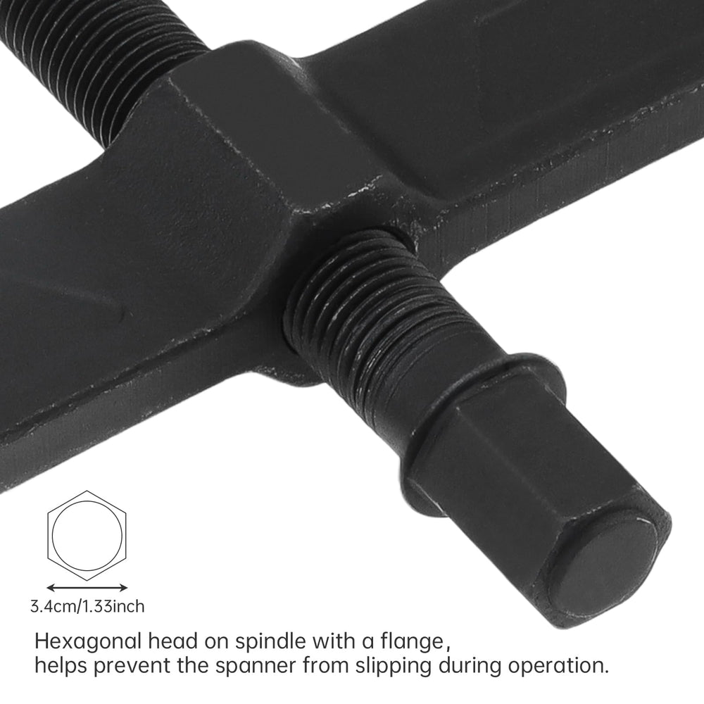 ChgImposs hex-spindle flange head prevents slips during operation.