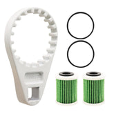 CHGJ fuel filter water separator wrench for Yamaha outboards, easy removal and firm grip.