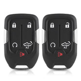 CHIJUIYZKEY 2pc GMC Sierra key fob cover front view shows secure snap-on fit
