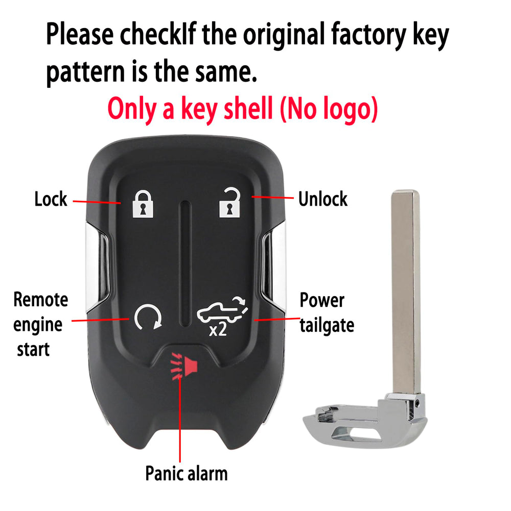 CHIJUIYZKEY key fob shell close-up shows precise button alignment