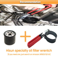 Chikia Hisun filter in use promotes clean oil circulation