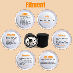 Chikia Hisun oil filter close-up cartridge shows durable filtration media