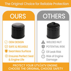 Chikia Hisun oil filter side view highlights sturdy construction