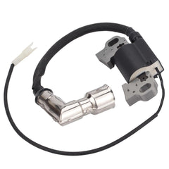 Chikia ignition coil replacement image showcases brand-new coil for smooth lawn mower performance.