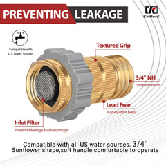 Chillerk regulator with garden hose connection demonstrates easy site adaptation