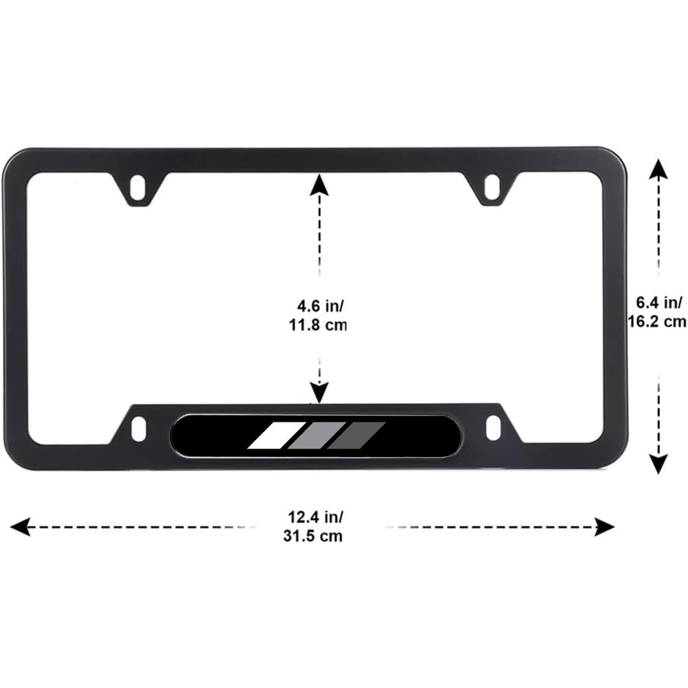 CHLSD Toyota TRD stripe frame light grey side view, corrosion resistant