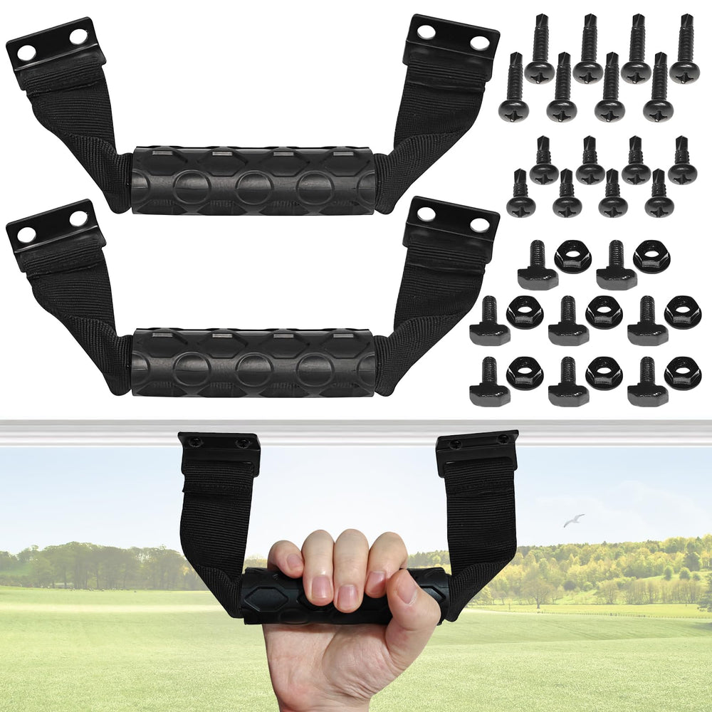 CHolic universal golf cart soft grab handle being installed on a cart for a secure grip