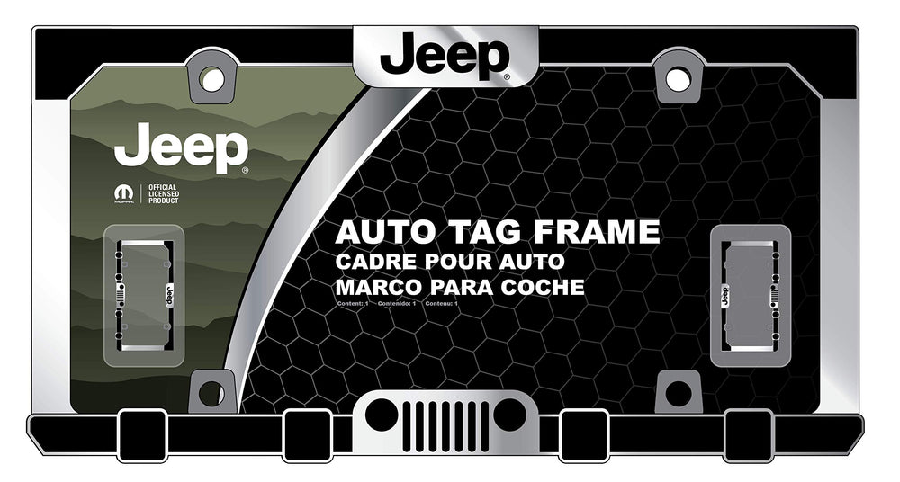 CHROMA Jeep License Plate Frame weather resistant build for outdoor reliability.