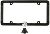 CHROMA Vader & Trooper frame front view with interchangeable helmets for display.