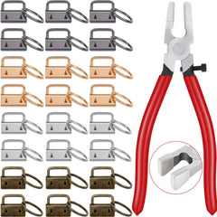 ChromLives 1-inch silver key fob hardware for durable DIY keychains.