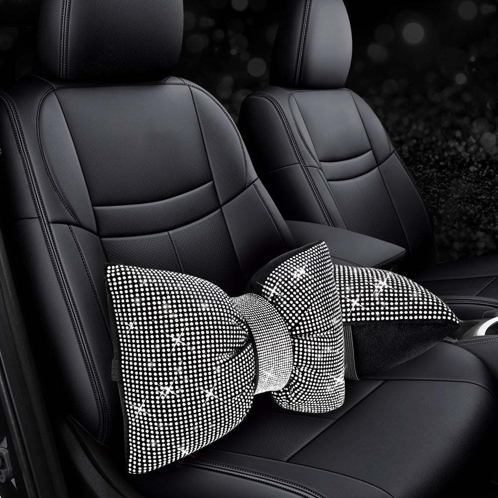 ChuLian bowknot bling headrest elevates comfort with stylish sparkle