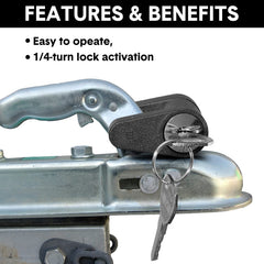 Chumia padlock design demonstrates easy locking action.
