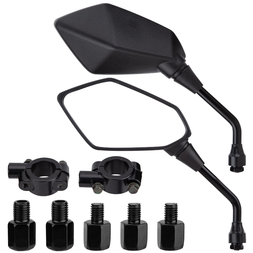 CICMOD universal mirrors on scooter showing broad compatibility and improved rear visibility