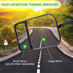 CICMOD dual-mirror design offers large and small view options for better road awareness.