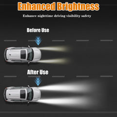 Ciirvoe headlight lens before-after shows clear result