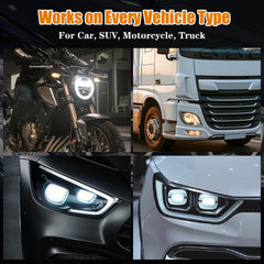 Ciirvoe protective coating gloss after treatment on headlights
