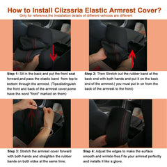 ciizssria Crosstrek armrest cover easy-installation process helps you fit quickly