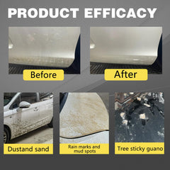 Cijikos Titanium Ceramic Wax Cream mirror-gloss finish on car paint without white mist residue
