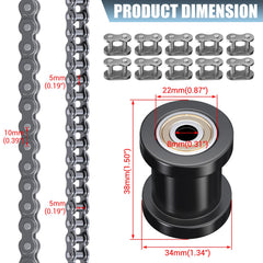 CILOYU 35 chain tensioner side view highlights smooth rubber surface reducing wear