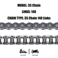 CILOYU 35 chain tensioner includes extra master link for quick reassembly