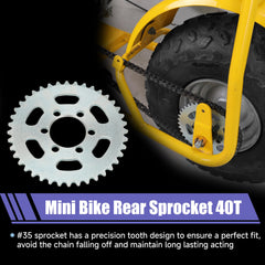 CILOYU 40t-sprocket detail shows optimized gearing for quicker acceleration.