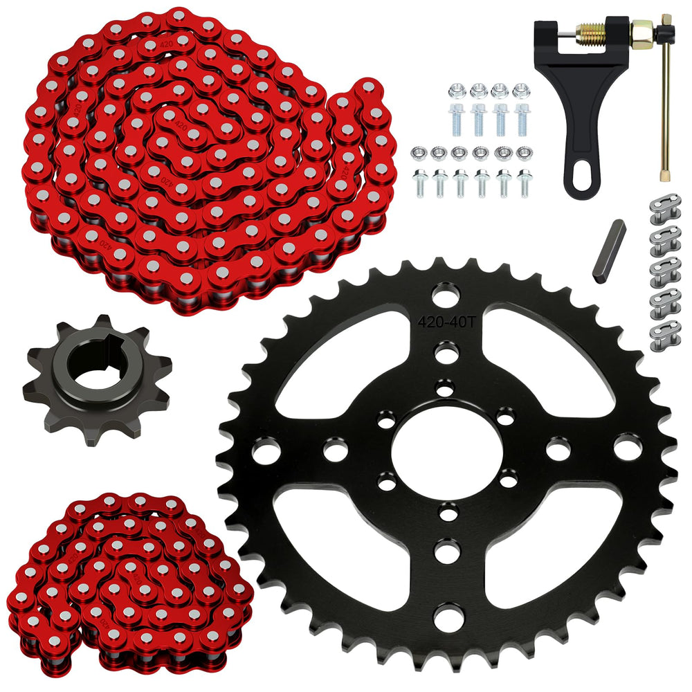 CILOYU 420 chain sprocket 40T 40mm ready for mini bike upgrade and smooth power transfer.