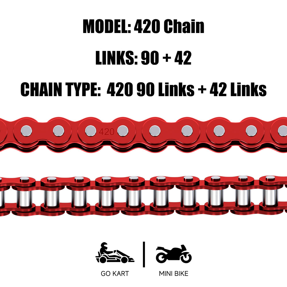 CILOYU 420 chain with chain-breaker shows included tool for quick install