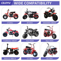 CILOYU 420Sprocket 40T fits a range of mini bikes and engines.