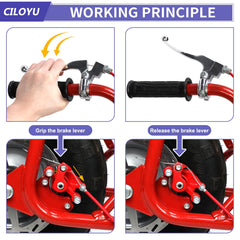 CILOYU 61 inch brake cable ready for easy routing