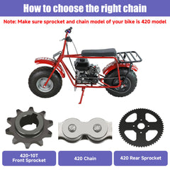 CILOYU 90-links drive chain emphasizes reliable rear drive connection