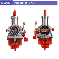 CILOYU 42mm air filter included in kit boosts intake efficiency.