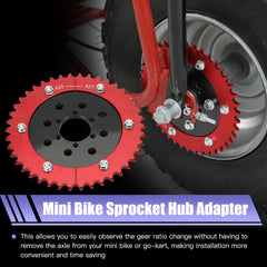 CILOYU anodised aluminium sprocket assembly with wear resistance.