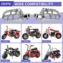 CILOYU foot pegs aluminum durability resists rust and corrosion over time