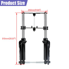 CILOYU front fork suspension for Coleman CT100U improves ride quality.