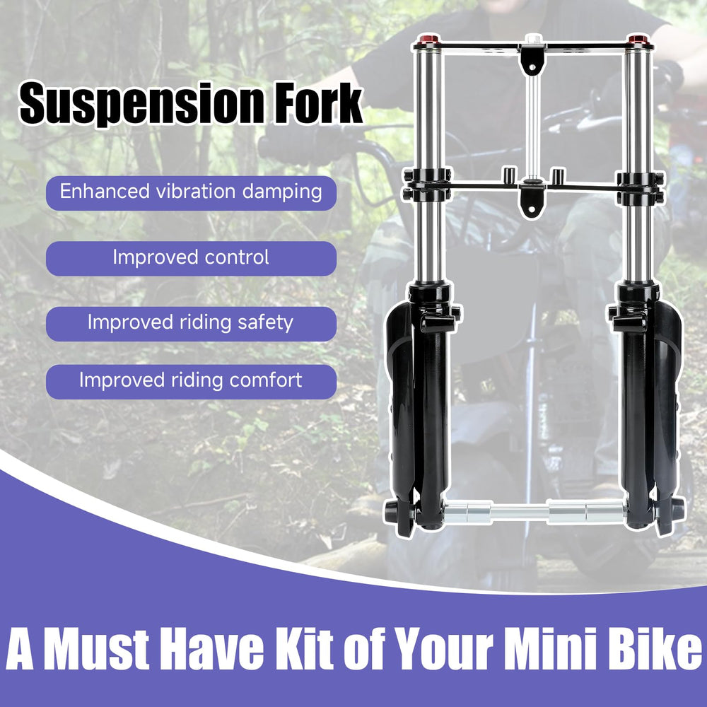 CILOYU front fork suspension for DB30 aids damped landings.