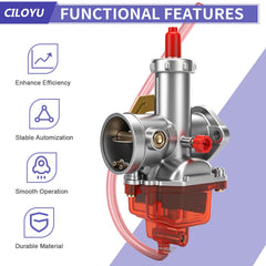 CILOYU fuel line and clamps provide secure connections during rides.