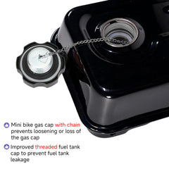 CILOYU gas tank cap with chain for Predator 301cc engine, reliable threading