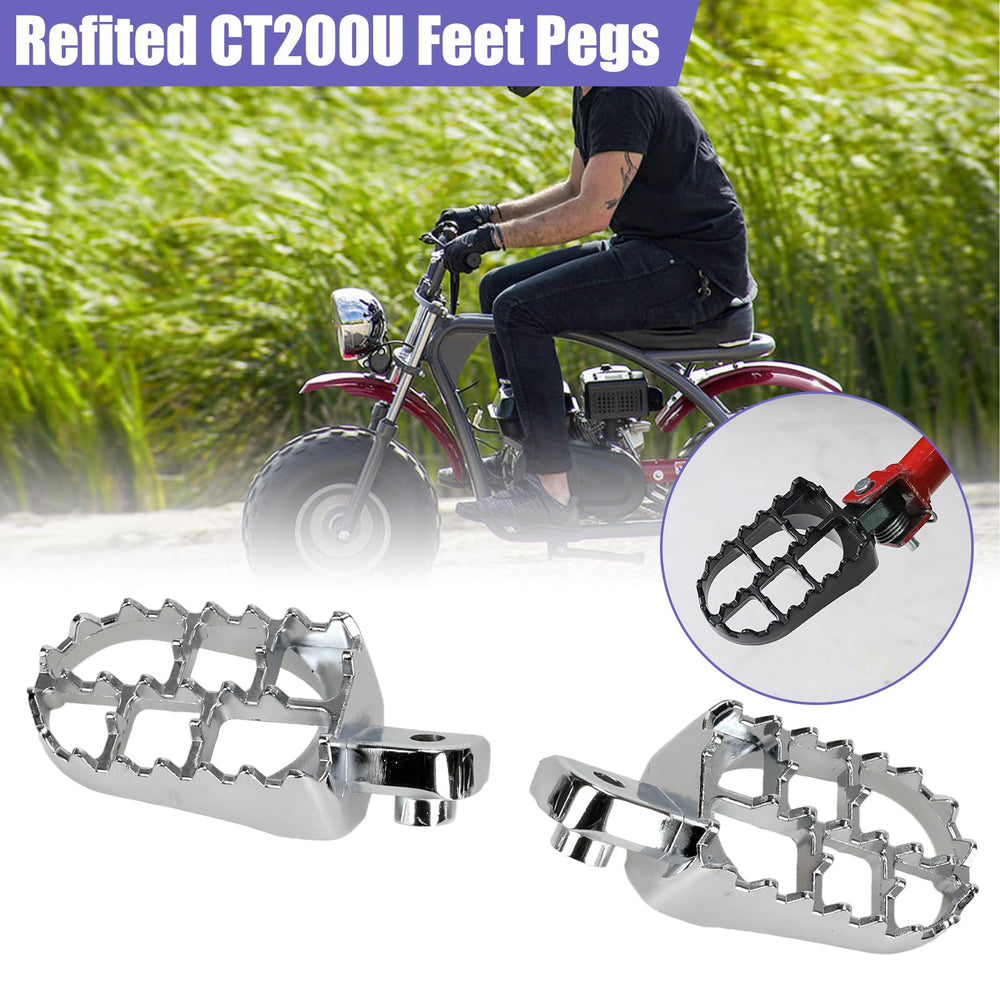 CILOYU mini bike foot pegs rain-ready grip for slippery surfaces