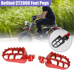 CILOYU mini bike pegs anti-skid-design enhances traction in wet conditions.