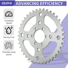 CILOYU precision teeth profile demonstrating accurate chain engagement