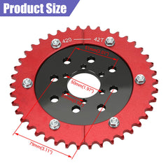 CILOYU split sprocket installation enables quick gear changes without axle removal.