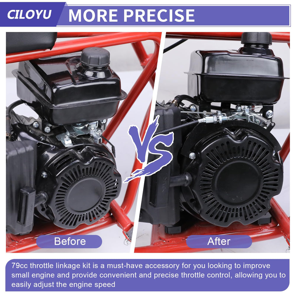 CILOYU throttle cable assembly enables smooth throttle response.