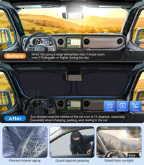 CIMIAUTO 310T reflective fabric blocks UV and reduces interior heat.