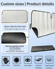 CIMIAUTO easy-install sun shade with tool-free setup for Jeep Wranglers
