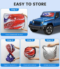 CIMIAUTO compact storage pouch keeps the shade tidy when not in use.