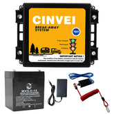 CINVEI trailer breakaway kit charger displaying charging status