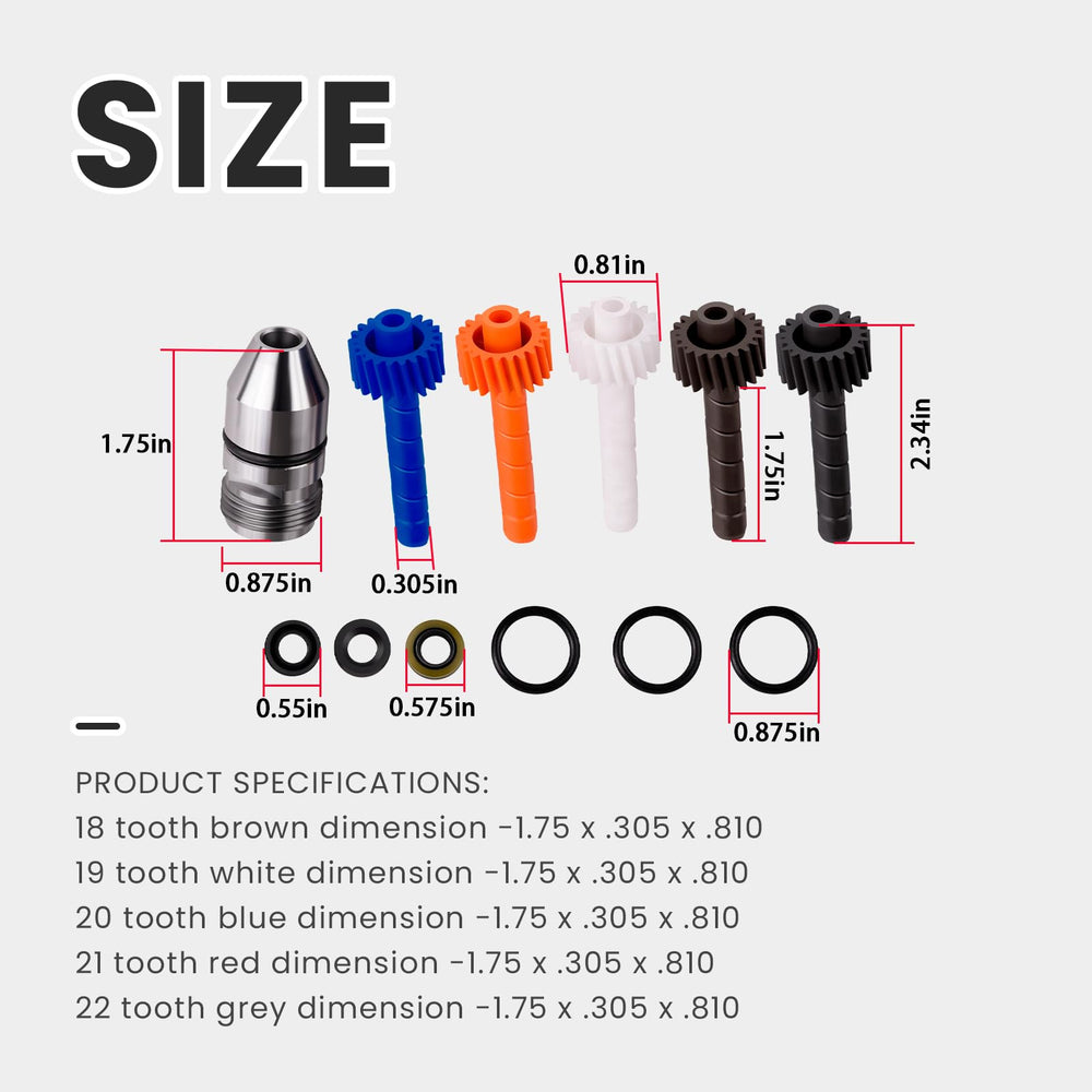 Ciuouient bullet housing O-ring and inner seal for secure fit.